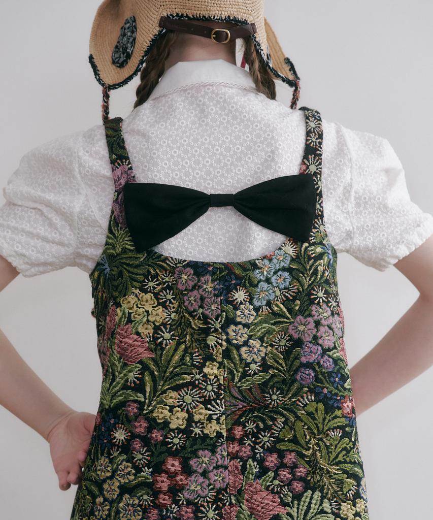 Tusyesongjeu Garden Flower Jacquard Dress