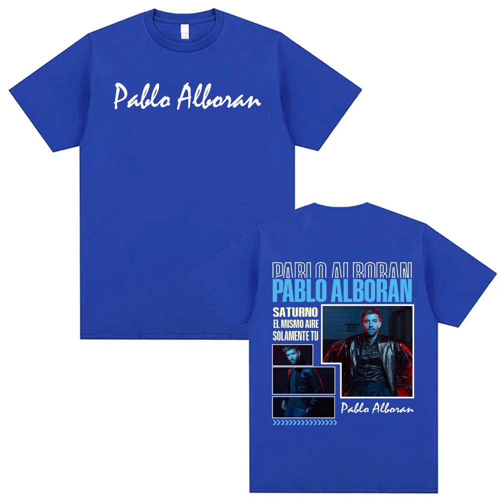 Pablo Alborn Global Tour Cover T Shirt Tops Unisexs Clothing ONeck Summer Comfort Trending T Shirts High Street Hip Hop Tshirts