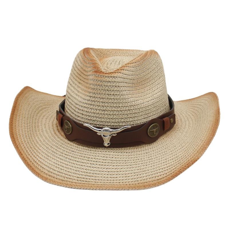 Beach Seaside Vacation Sun Hat Straw Hat Women'S Summer Sun Protection Sun Hat Wide Brim Straw Hat Men