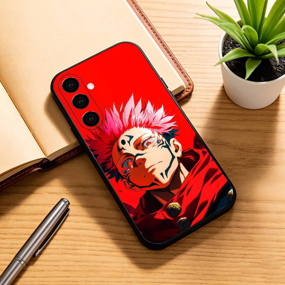 

J-Jujutsu K-Kaisen Itadori Y-Yuji Phone Case For Samsung Galaxy A73,A72,A71,A70,A53,A52,A51,Soft Silicone Black Cover Samsung a71 5g