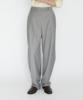 Ibokeuela Wool Side Tuck Belted 2-Way Wide Slacks (Grayish Beige)