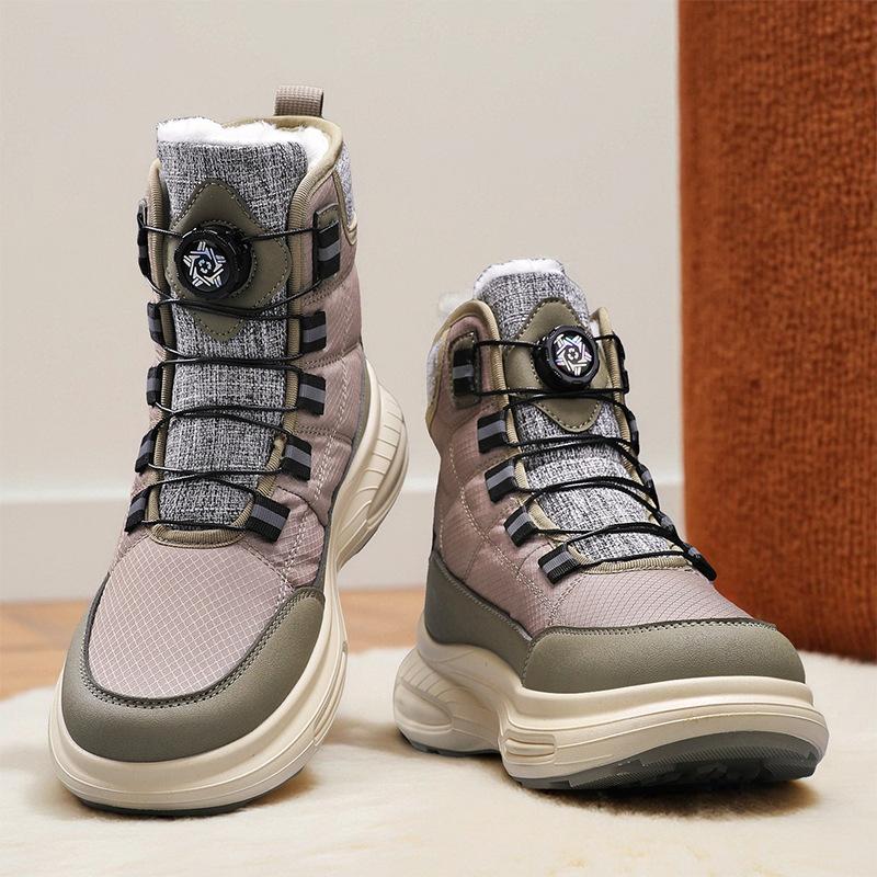 

Мужские большие размеры мягкие эластичные зимние теплые холодные стеганые сноубутсы нескользящие износостойкие уличные для отдыха спорта альпинизма хлопковые сапоги 44