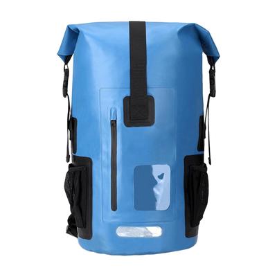 35 Litre Su Geçirmez Sırt Çantası Kuru Çanta 28x52cm Göğüs Kayışlı PVC Ergonomik Tasarım Bisiklet için