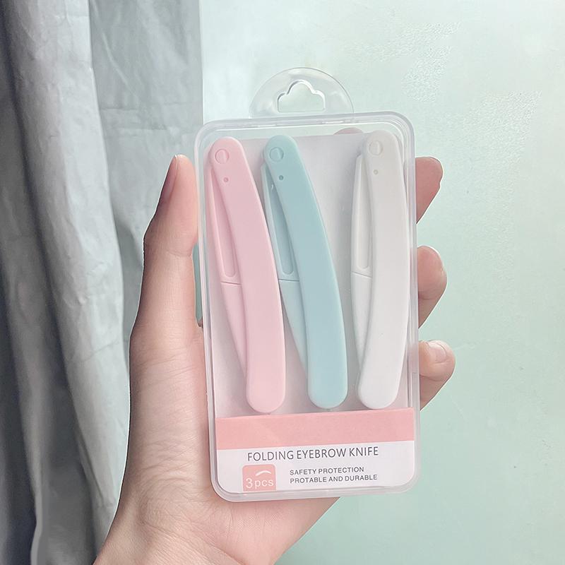 Foldable Safety Eyebrow Trimmer for Beginners - Micro-Distance Design for Precise Shaping