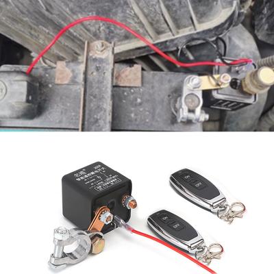 12/24V Universal Car Battery Switch 12V With 2 Wireless Remote Control Manual Control Disconnect Latching Relay