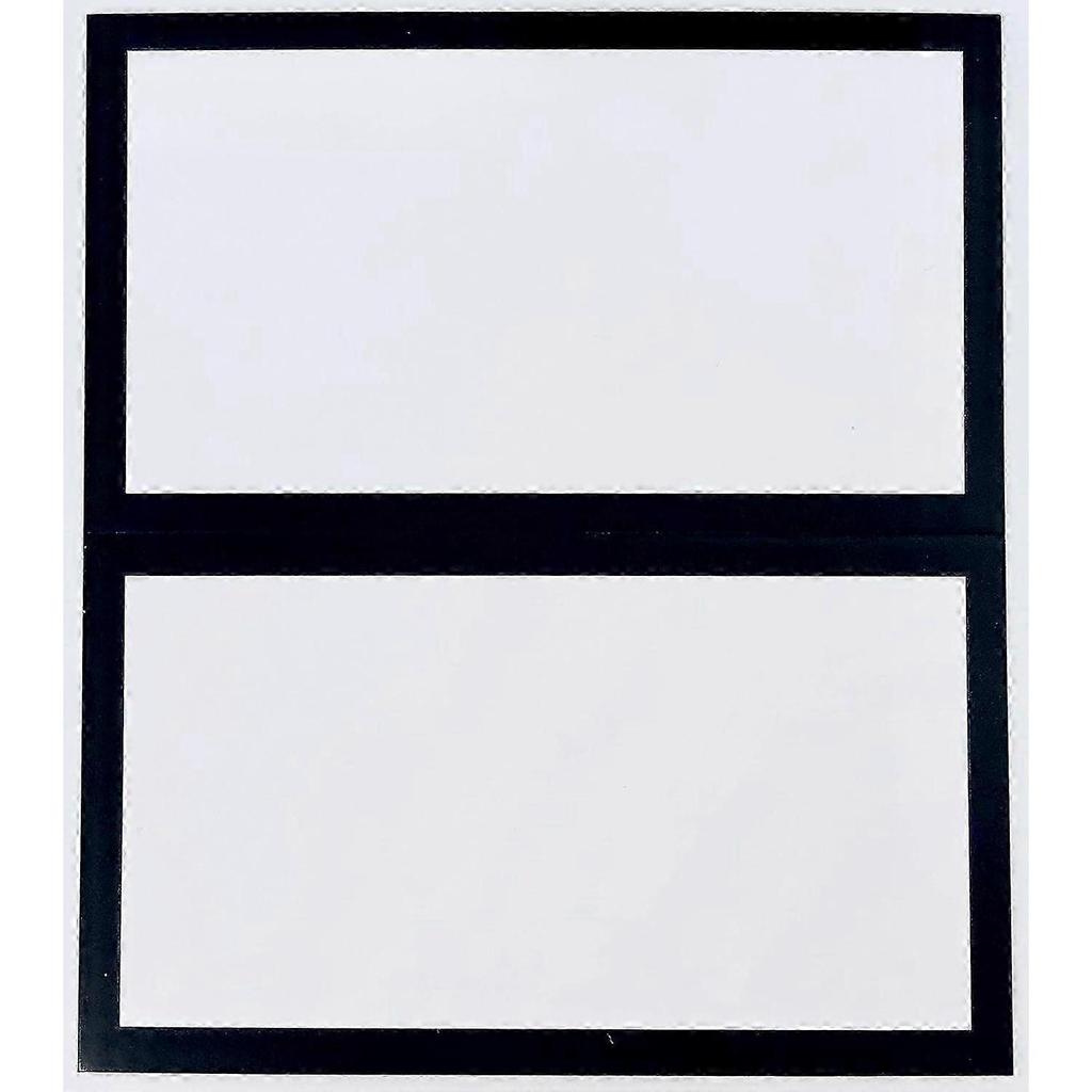 50 Pack Tented Place Cards for Weddings and Buffets 14 pt.