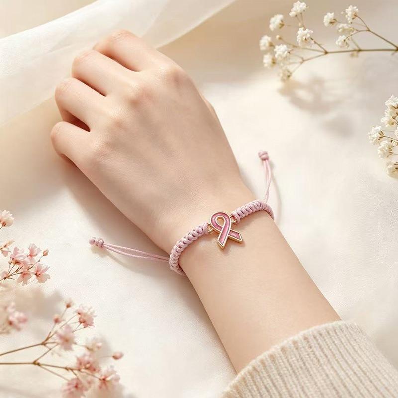 Women S Hand Woven Bracelet For Breast Health Care Simple Style