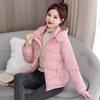 Windproof lightweight hooded thickened fluffy warm cold loose short section of high-quality fabric casual sports jacket cotton jacket coat
