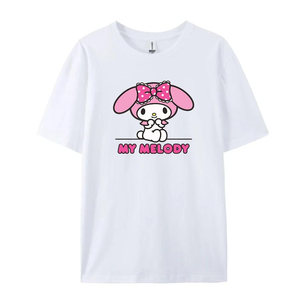 Cotton Breathable Childrens Tshirt Summer New Cute Melody Printed Parent Child Wear Unisexs and Womens Short Sleeves 2026