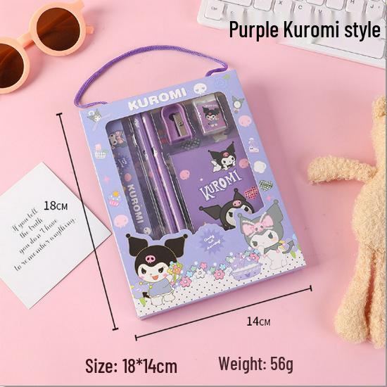 6-Piece Christmas Stationery Gift Set for Kids: Handbag Box for Elementary & Kindergarten