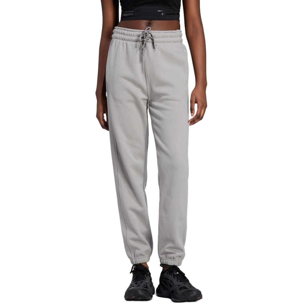 adidas Regular Sweat Pants With Solid Color Drawstring Knit Sports Women Bottoms Dove-Grey IB6862