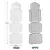 In Stock Cross-Border Full Body Bath Pillow with Suction Cup Backrest Cushion