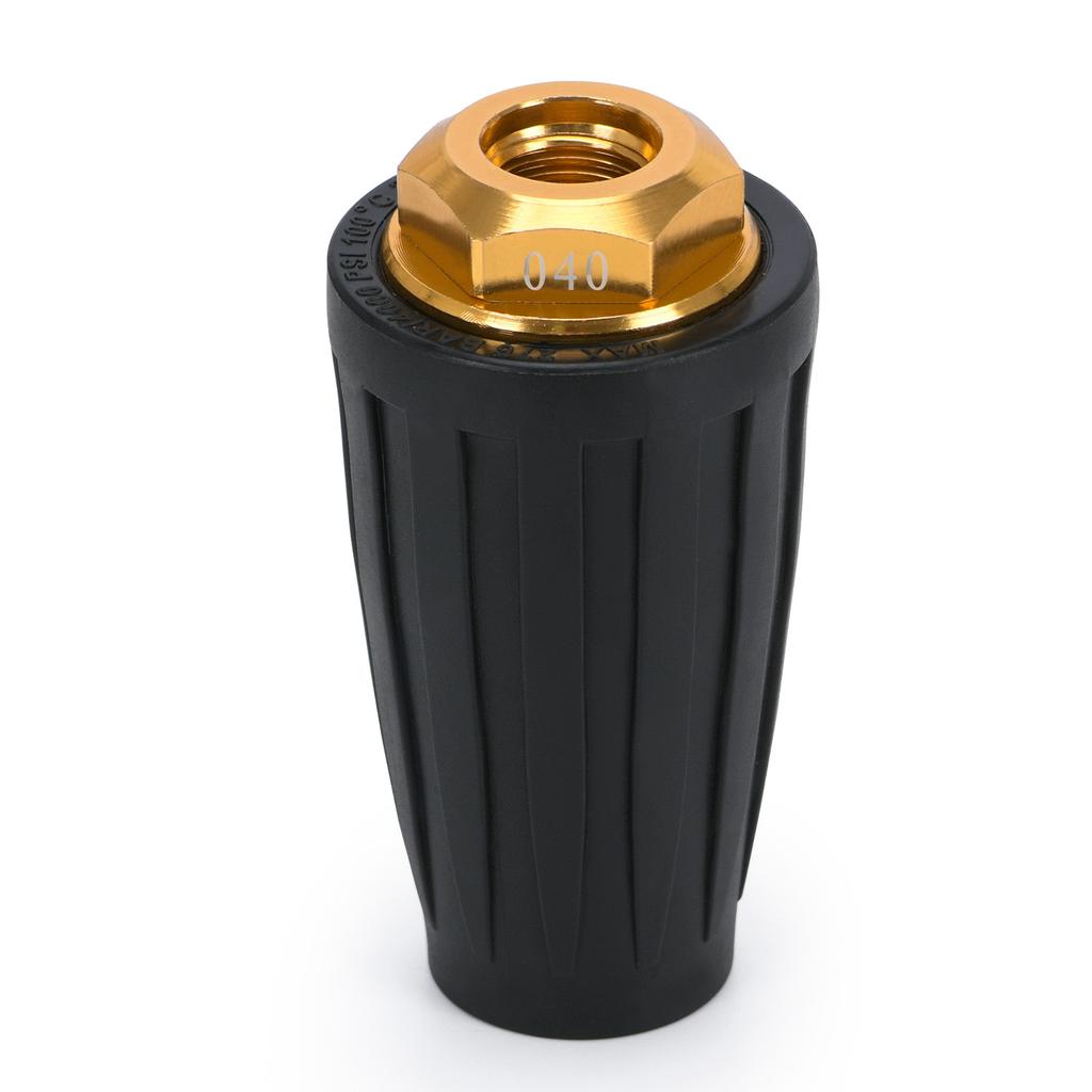 360 Rotating Turbo Nozzle Sprayer With 1/4" Quick Connect 4000 PSI High Pressure Washer Cleaner Accessories Brass