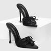 2026 Summer Sexy Mesh High Heel Slides for Women, European and American Style, Sizes 35-43