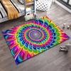 Colorful Rainbow Mandala Design Carpet for Living Room Decor Suitable for use as an anti-slip for living room bedroom sofas