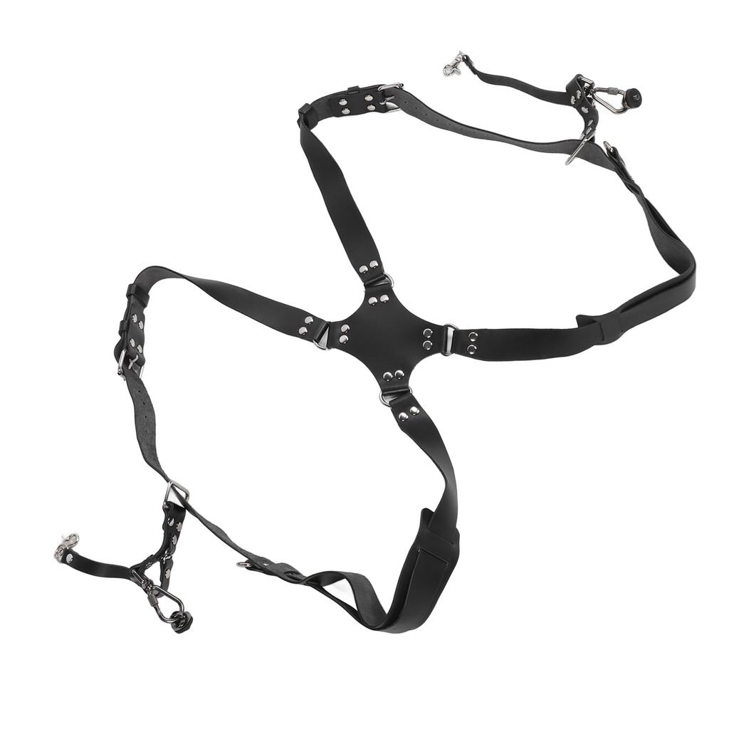 Camera Harness Shoulder Strap with Quick Release Buckles Adjustable Dual Shoulder Leather Camera