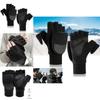 Warm Men Winter Fliptop Gloves Fingerless Convertible Cycling Photograph Mittens