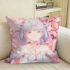 Jinzhou’s Light Jinhsi Game WuWa  Square Sofa Pillow Cover Solid Color Living Room Home Decor Cushion Case
