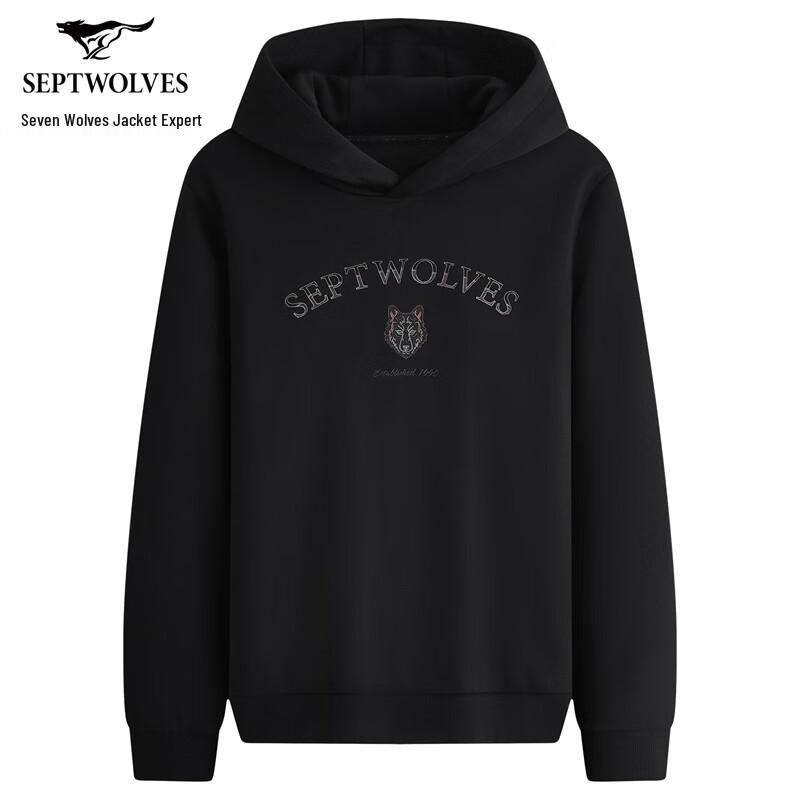 

Septwolves Men s 7A Antibacterial Thermal Embroidered Hoodie 2XL