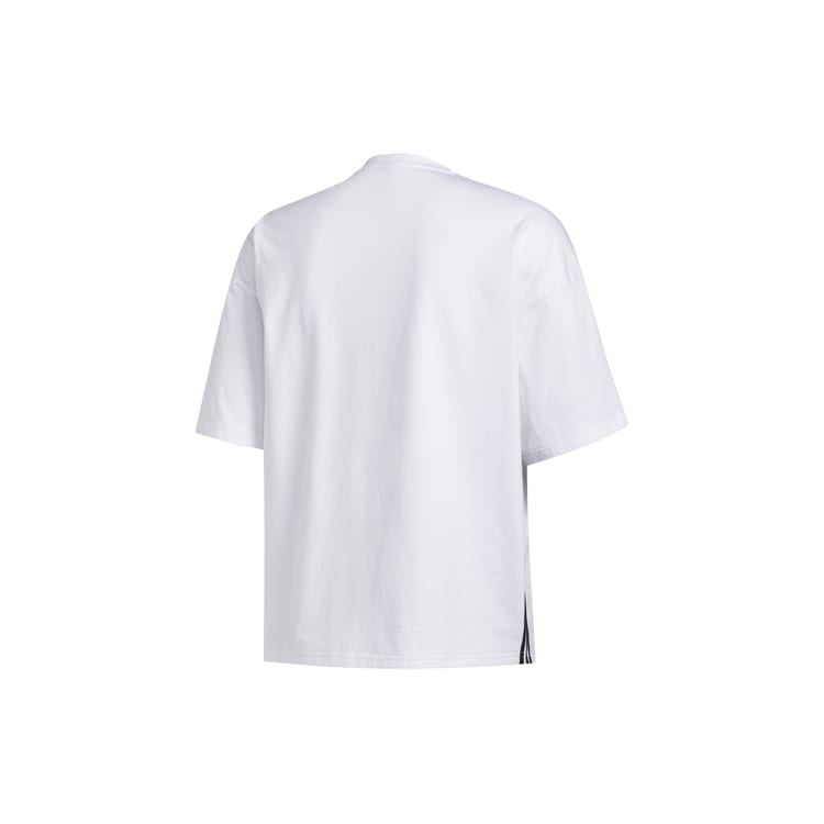 adidas T Shirts Men's White Crew Neck Moderate Straight Fit GC9948