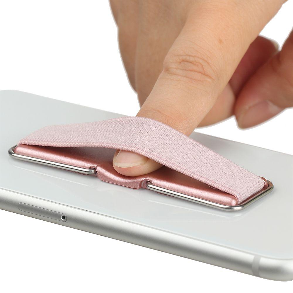 Universal Elastic Finger Strap Mobile Phone Holder Grip for Mobile Phone iPhone iPad Tablet Adhesive Sticky Pad Holder Stand
