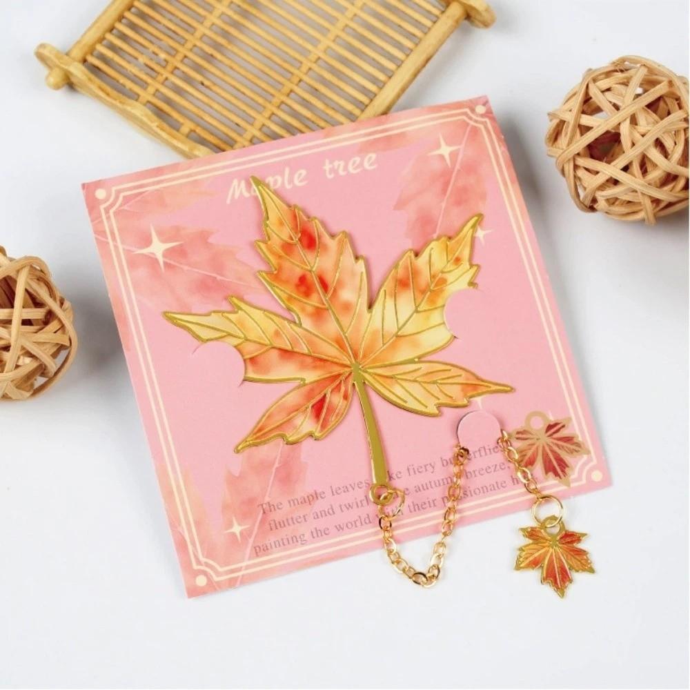 Stationery Leaf Shape Bookmark Creative Decorative Bookmark Gifts for Book Lovers