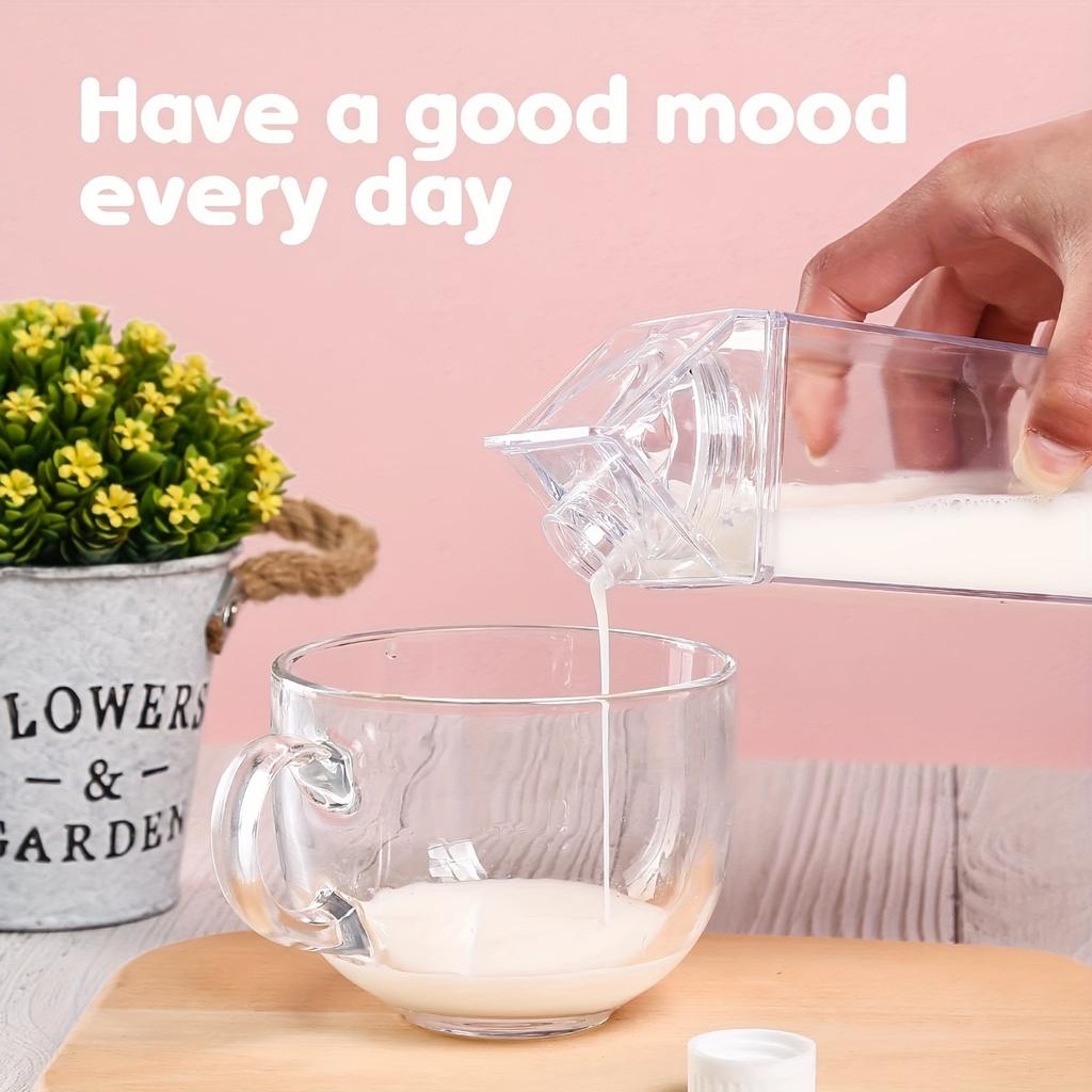 Creative Transparent Water Bottle Milk Cardboard Bottles Milk Juice Box Reusable Portable For Outdoor Sports Travel And Camping