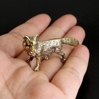 Mini Sevimli Pirinç Heykel Vintage Simüle Hayvan Heykeli Ev Ofis Masa Dekoru Süs Metal Figür Sahne Oyuncak Hediye Dropship