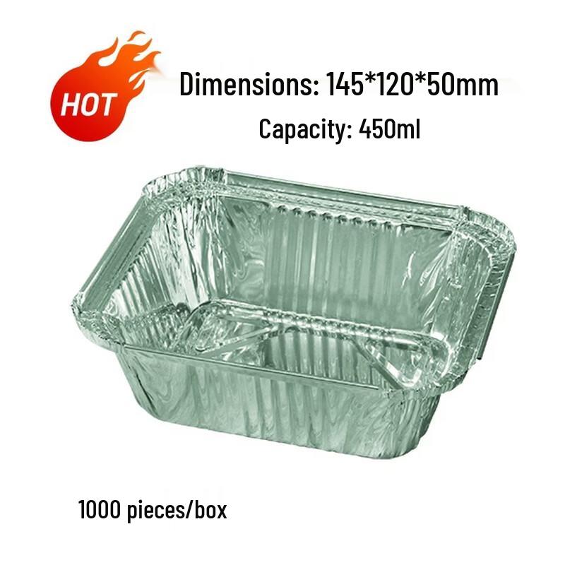 Handun Disposable Rectangular Aluminum Foil Containers