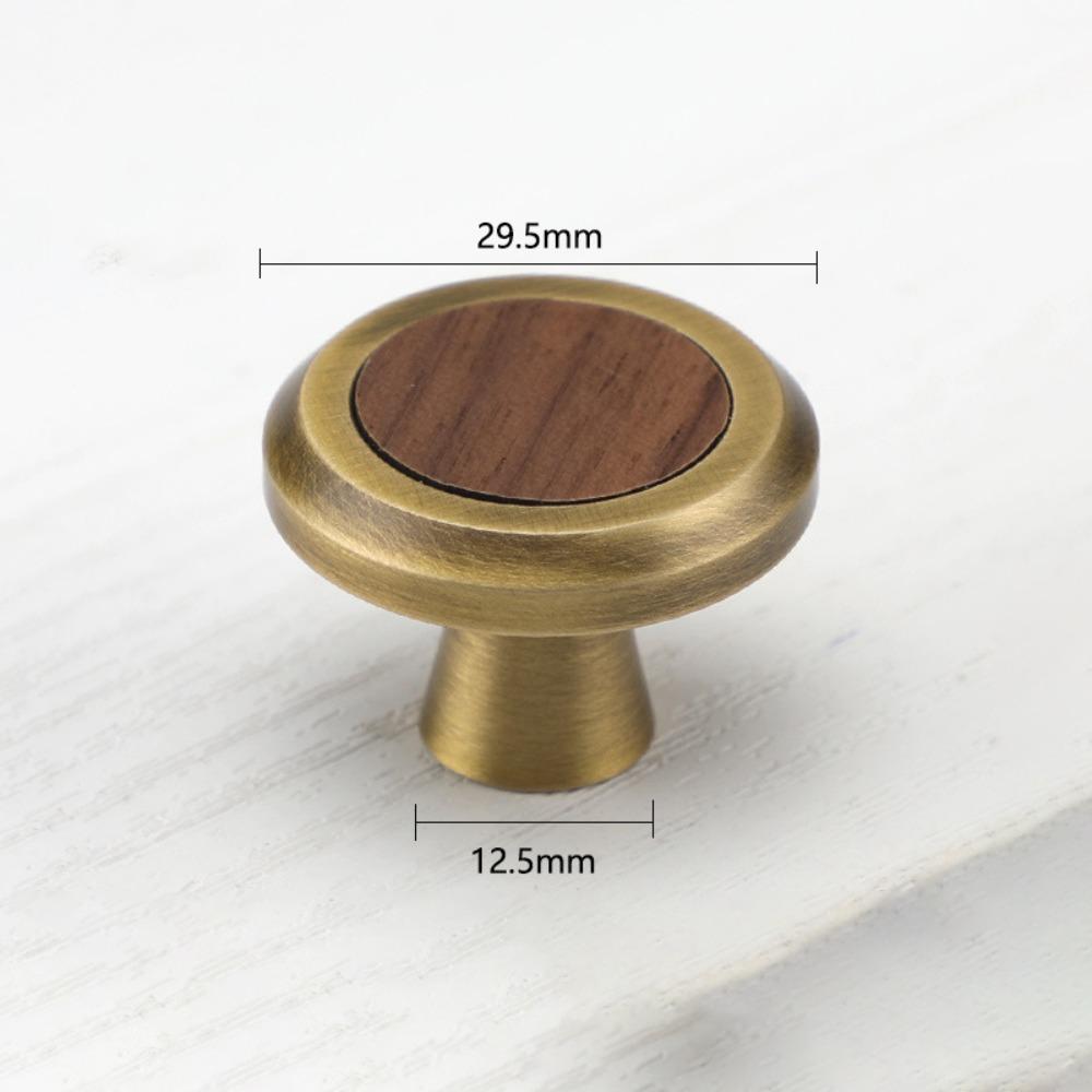 Walnut Brass Cabinet Handles Brass Wardrobe Door Handles Walnut Knobs Cabinet Hardware