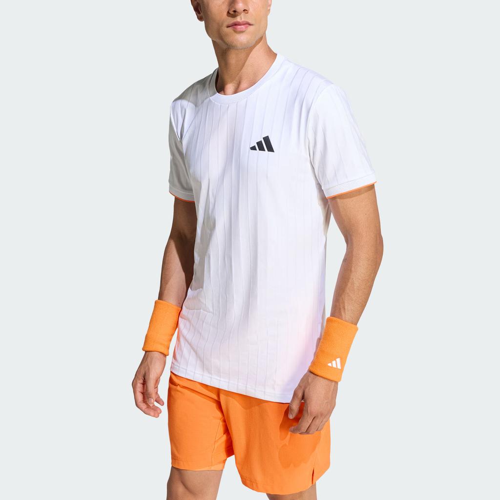Adidas Tennis Freelift Pro Australian Open Series Slim Fit Quick-Dry Sports Short Sleeve Tennis Shirt Men Tops KG6054