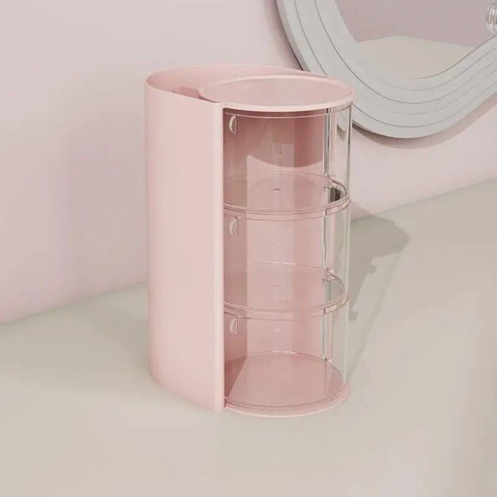 Large Capacity Makeup Brush Holder Transparent Cosmetic Storage Box  Makeup Cushion