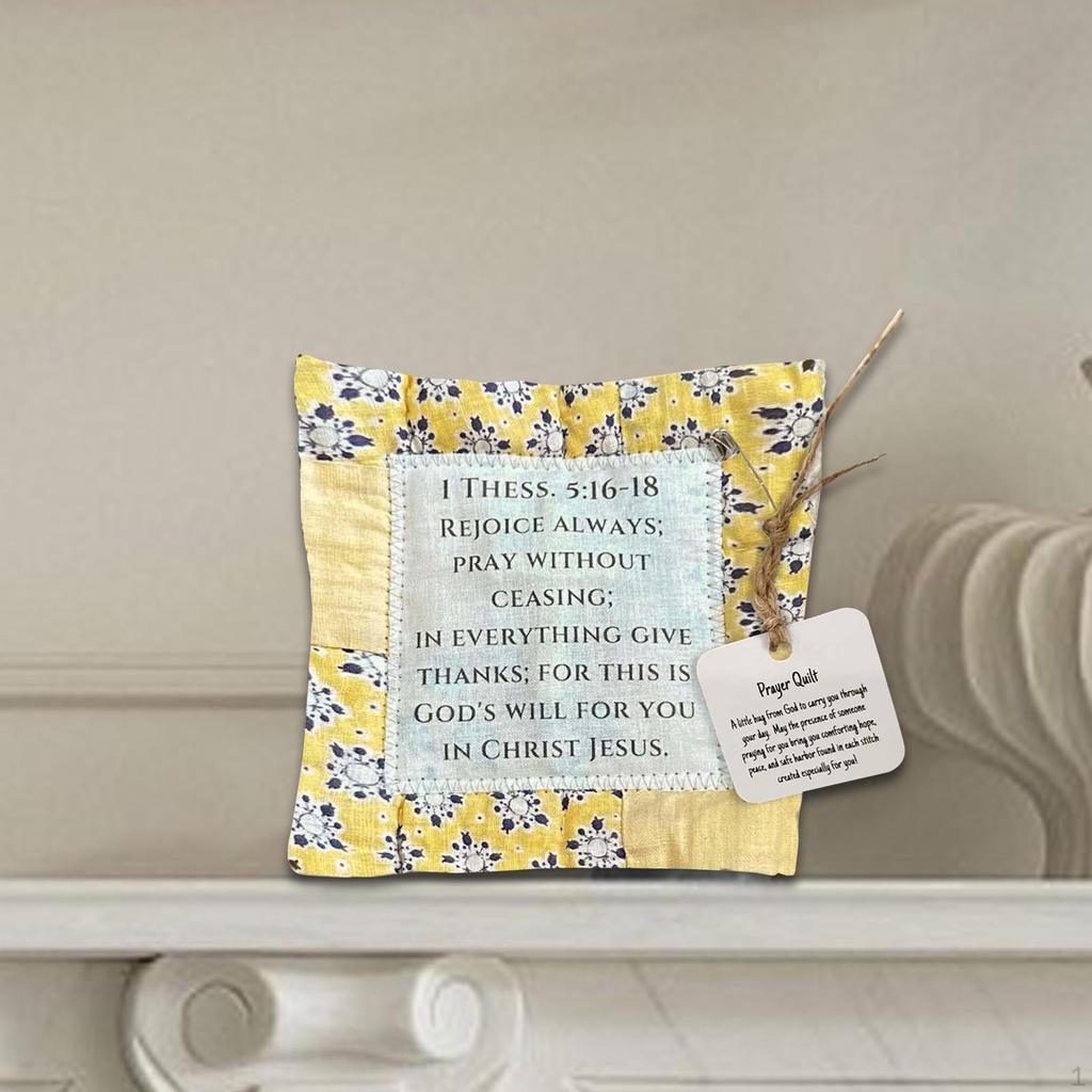 Kryžius viduje maldos antklodė šventiniam dekorui ir dovanai