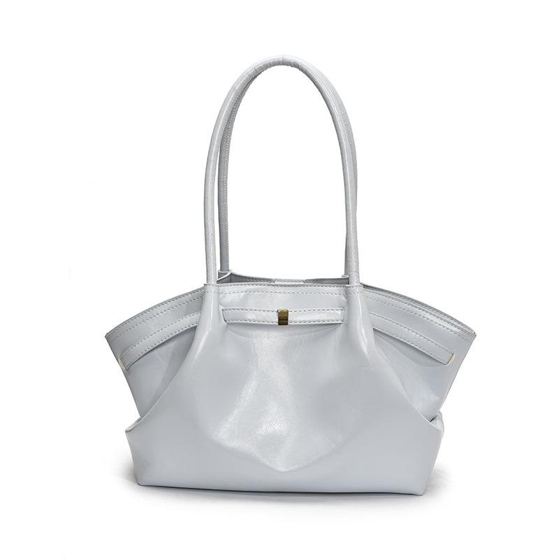 Large capacity commuter tote armpit bag women's 2025 new trendy fashion casual niche pleated shoulder women's bag