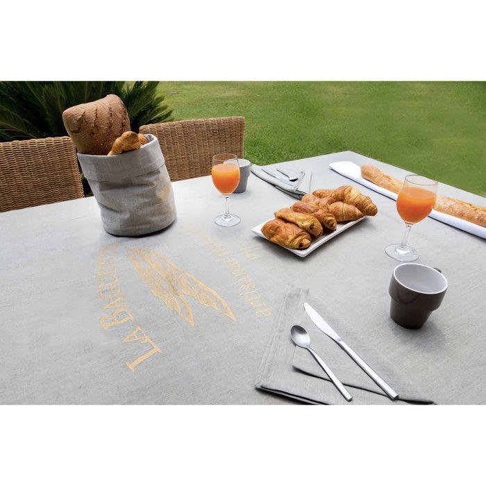 Nappe rectangle en coton anti-tâches 140x240 cm BAGUETTE