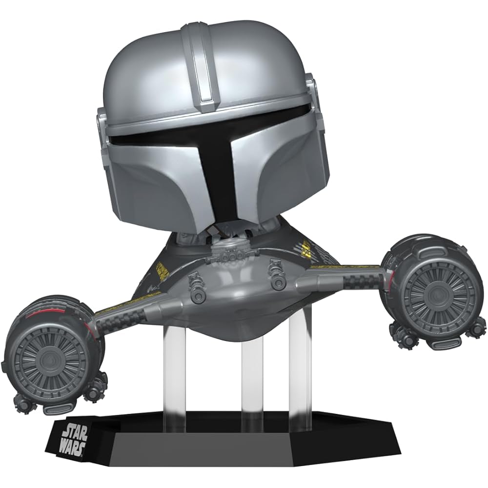 Funko Star Wars Mandalorian N-1 Starfighter with R5-D4 Figure Super Deluxe Collectible Toy
