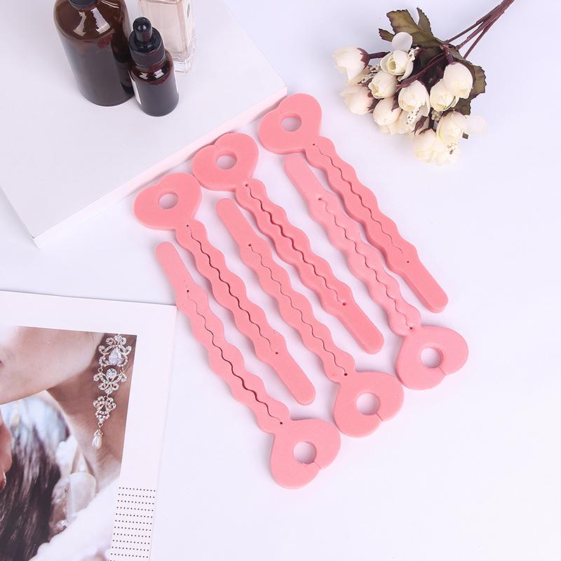 6 Pcs Sponge Curler Hair Rollers Soft Foam Sponge Hair Curlers Tools Strip Tools