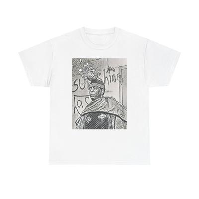 Sun Ra Graphic Print Short Sleeve Crew Neck Unisex Heavy Cotton Art Tee Shirt