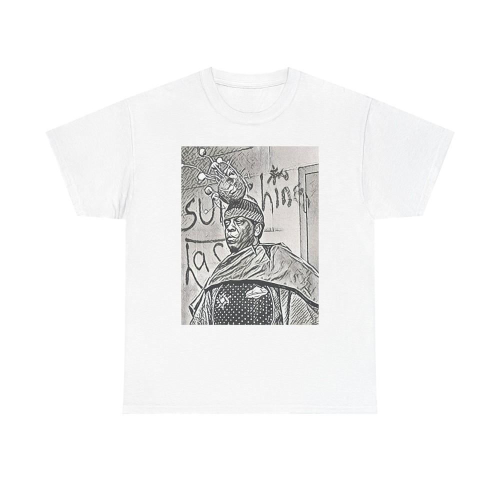 

Sun Ra Graphic Print Short Sleeve Crew Neck Unisex Heavy Cotton Art Tee Shirt 4XL