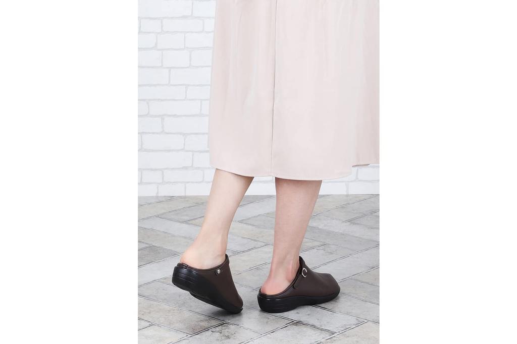 6860 Sandals for Wine [Pansy] Women, Sabot, 2-Way, Soft, Lightweight, LL,