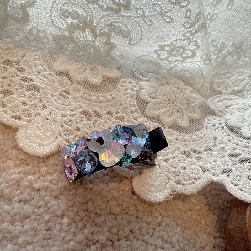 Mini Hairpin, Exquisite and Cute Rabbit, Multi-Color Sparkling Rhinestone Side Hairpin, Girlie Heart, Ins-Style Hairpin