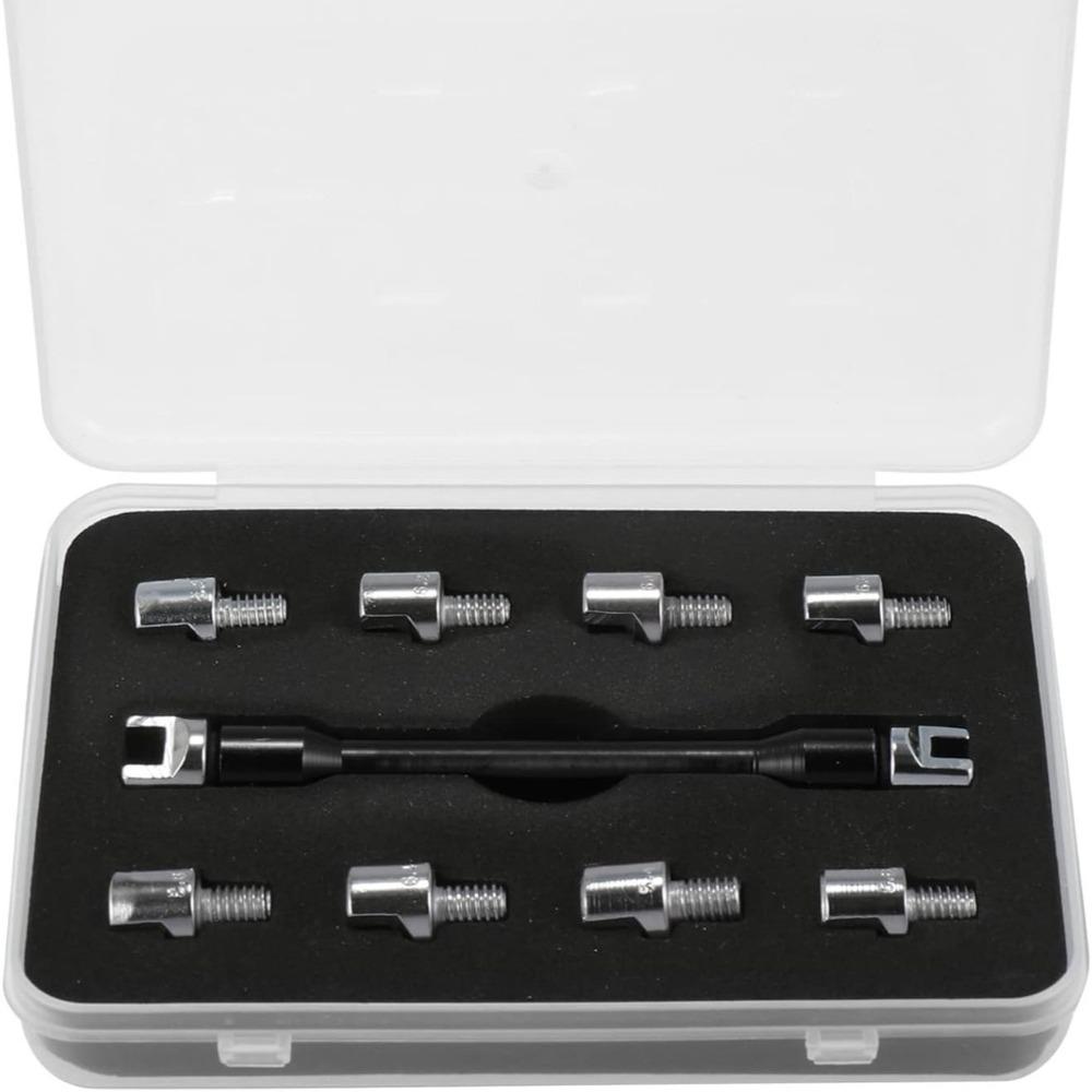 Adjustable Motorcycle Spoke Wrench - 5.0-6.8mm Steel Wire Tool for Wheel Spoke Adjustment, Maintenance & Tire Rim Repair