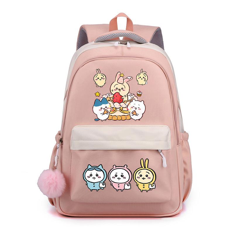 Jiyika wow cute expression bag schoolbag junior high school student backpack men and women lightweight new backpack