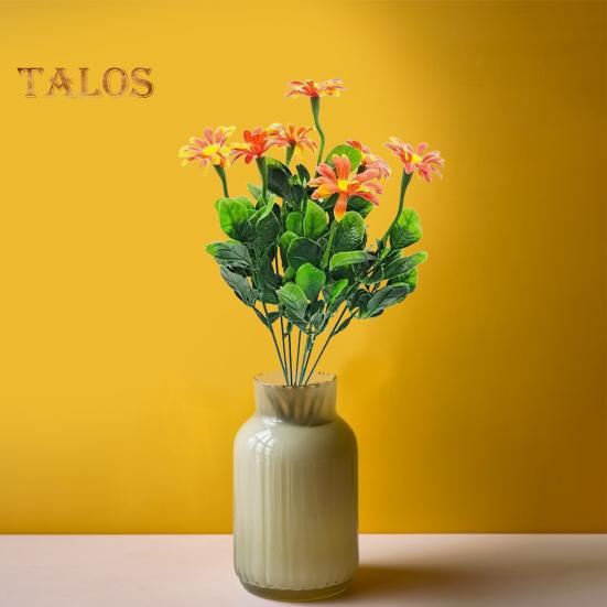 Floare artificială cu frunze verzi Floare realistă din plastic Petrecere de nuntă Centru de masă pentru birou, decorare artificială pentru ramură florală