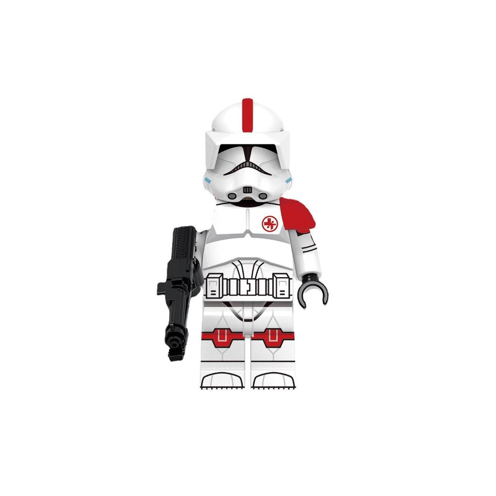 X0344 Lernbausteine Spielzeugfigur Star Wars Klonkrieger Echo Maske Helm für Kinder
