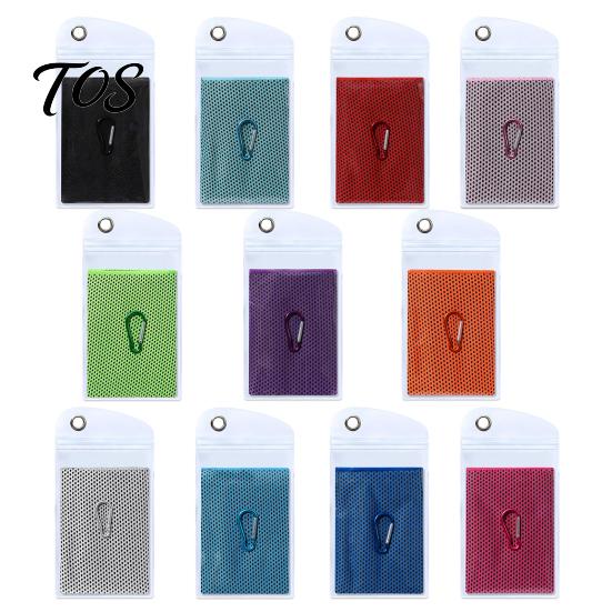 Hot Weather Relief Towel 90x30cm Cooling for Face, Chilly Sports with Storage Bag Sweat Absorbing Workout And Carabiner, Portable Cold Neck