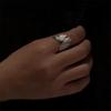 Retro Angel Wings Ring For Women Girls Punk Gothic Adjustable Open Ring Handmade Designer Jewelry Accessories Gift E783