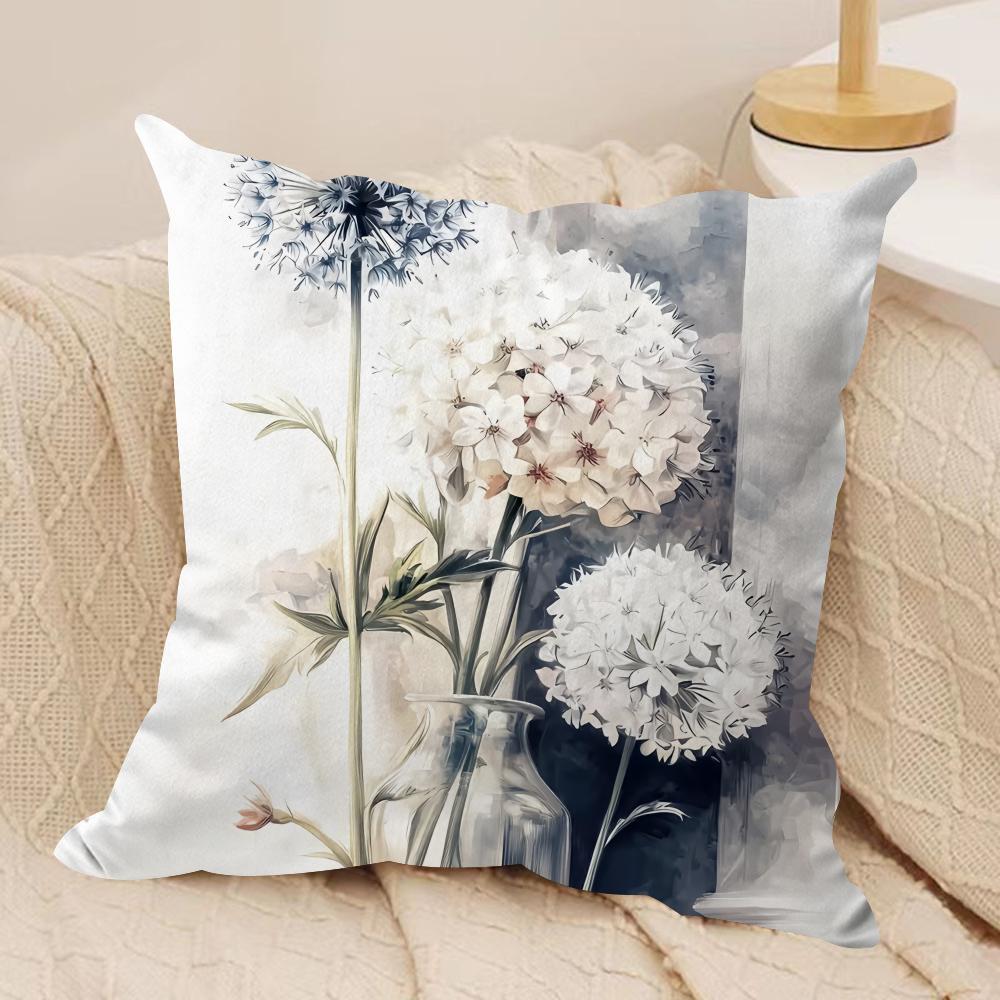 

Wild Flower Cushion Cover Soft Plush Fabric DoubleSided Printed Cushion Covers for All Seasons Modern HomeDecor Gift 30x30cm