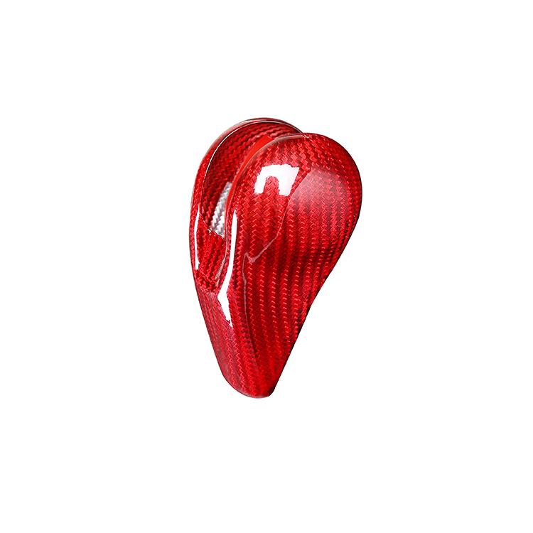 Real Carbon Fiber Gear Shift Knob Head Cover Trim for Porsche Macan Panamera Cayman 911 718 Boxster Luxury Interior Accessories