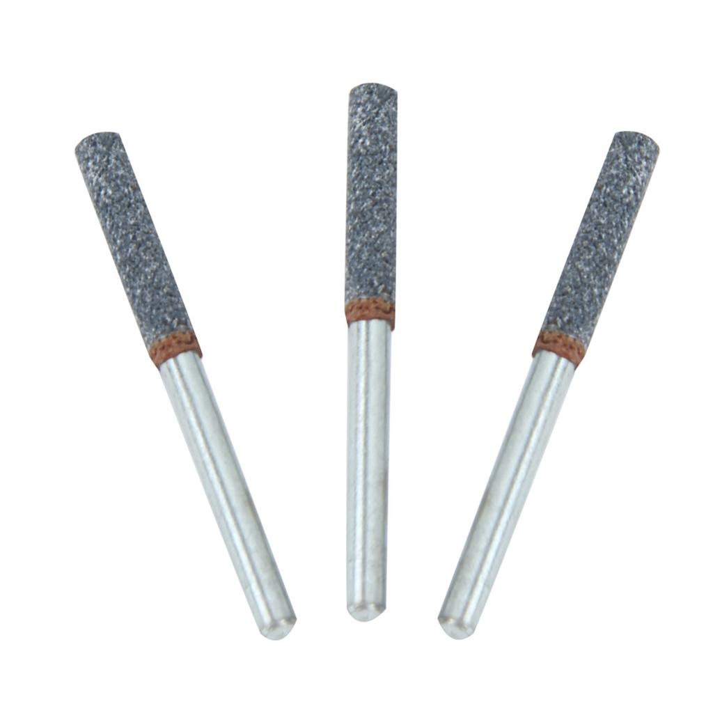 3 Stück 4 mm 5/32 Zoll Diamant Kettensägenschärfer Frässtein Feile Schärfwerkzeug für Rotationswerkzeug